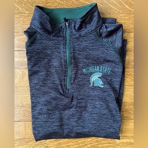 💚 Colosseum Michigan State Spartans Quarter Zip Top